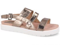 Женские босоножки Las Espadrillas Metallic Bronze 20436-29    (бронзовый)